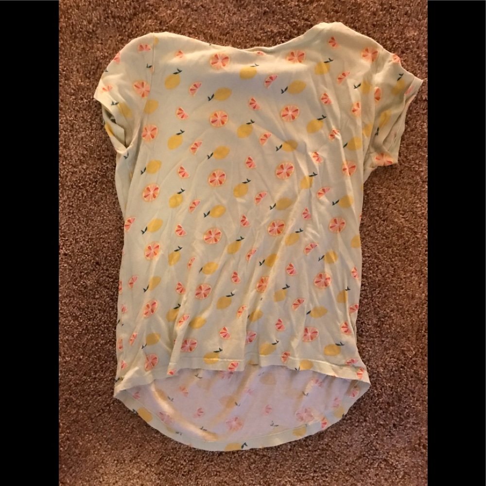 cute teal fruit shirt